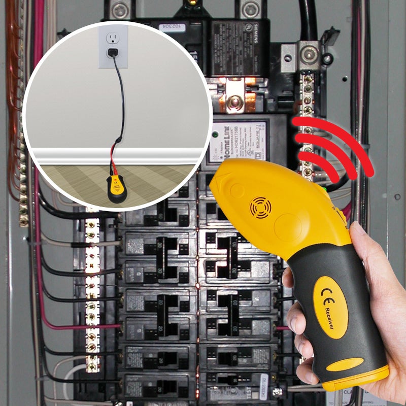 DANOPLUS Portable Circuit Breaker Finder Tracer Circuit Tester Locate AC Circuits&Fuses Quickly LED Signal Receiver Transmitter Fuse Socket 100-120V Only - Image 2